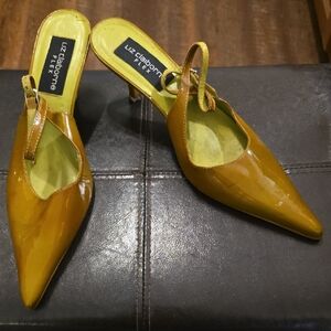 Liz Claiborne Yellow Patent Heels